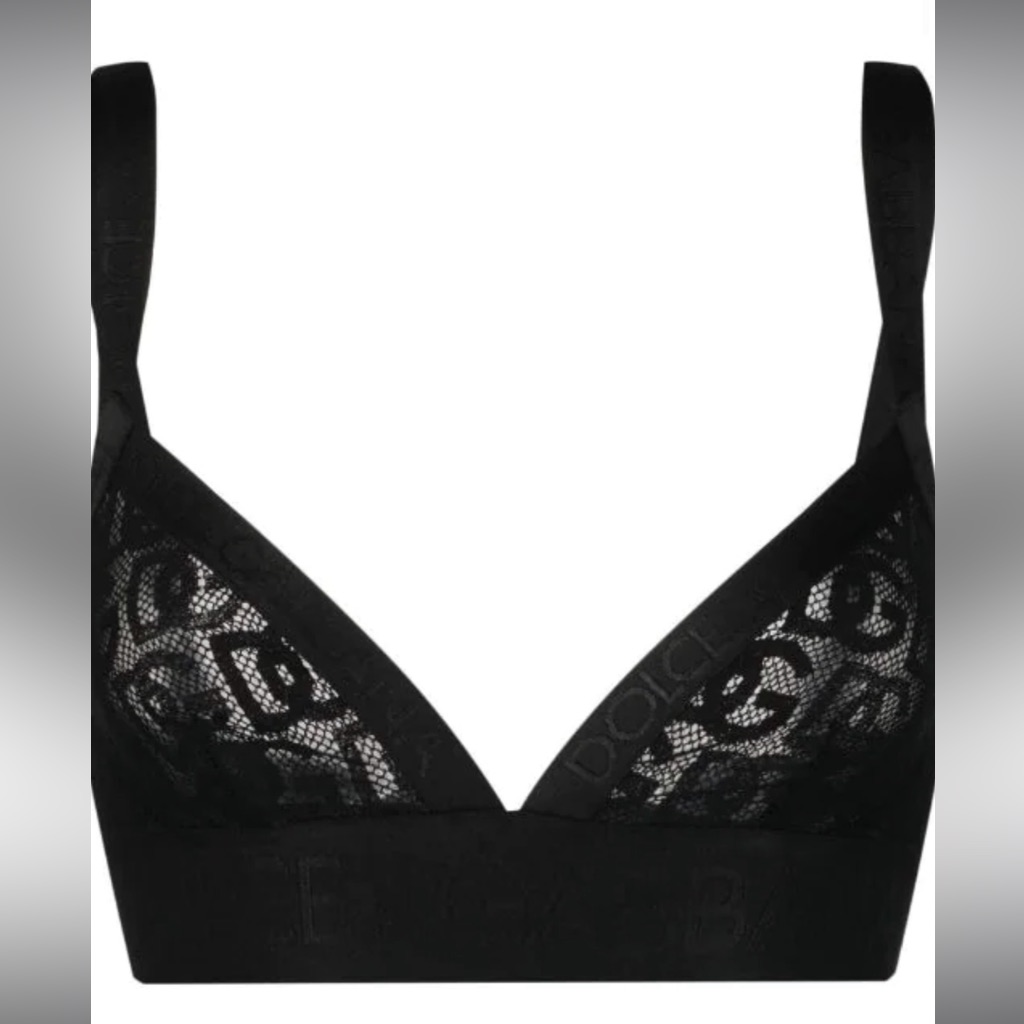 Dolce & Gabbana Mesh Logo Bralette